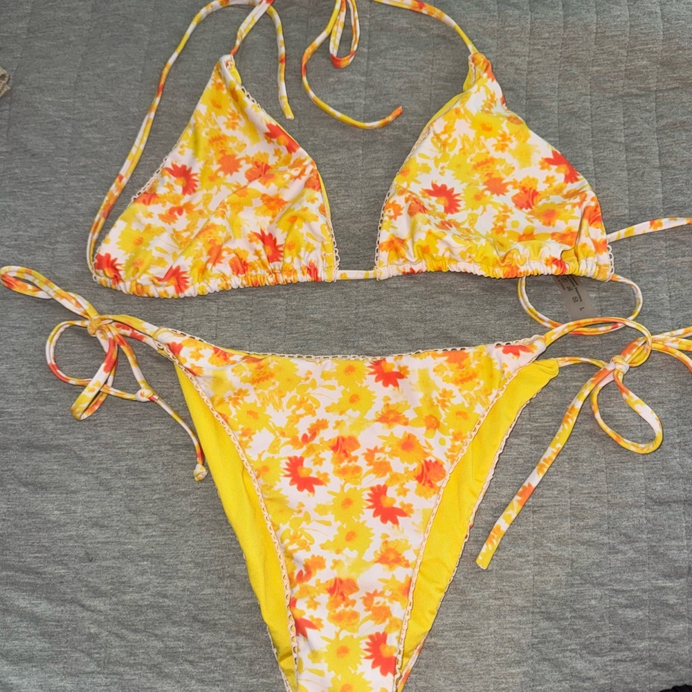 Amazon Yellow Floral Bikini